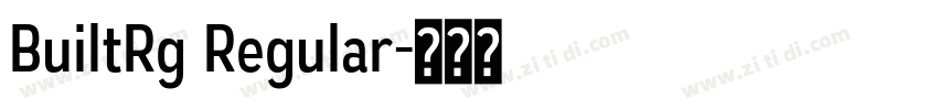 BuiltRg Regular字体转换